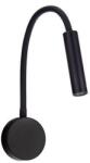 Nova Luce Aplica cu reader LED cu brat flexibil IP44 SONICA negru (NVL-9701620)
