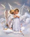 NORIMPEX - Puzzle Pictura cu diamant: Ingeri 30x40cm - 1 - 39 piese