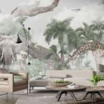 Catalog 2026 Фототапет Джунгла с диви животни - Слон, Жирафи и Леопарди