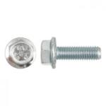MoftX Din 6921 - 8.8 - Surub Cu Flansa, Cap Hexagonal, Zincat Alb - 8, 40 (FKT13509)
