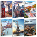 Ars Una Füzet sima ARS UNA A/4 40 lapos Extra kapcsos Cityscape (01_08430)