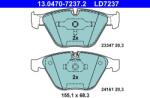 ATE Set placute frana ATE 13.0470-7237.2 (13.0470-7237.2)