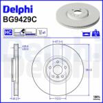 DELPHI Disc frana DELPHI BG9429C (BG9429C) - automobilus
