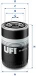 UFI Filtru ulei UFI 23.457. 00 (23.457.00) - automobilus