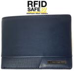 Samsonite PRO-DLX 6 kis, RFID védett kék, szabadon nyílói pénz és irattartó tárca 151904-1615 - minosegitaska