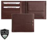 Giorgio Carelli közepes szabadon nyíló barna bőr pénztárca RFID védelemmel 347860 - minosegitaska