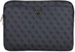 GUESS Husă Guess pentru laptop 14" 4G cu buzunar cu fermoar și logo triunghi negru (GUCS14ZP4DPTK) Geanta, rucsac laptop