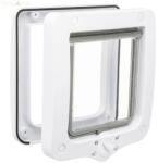 TRIXIE Ușă pentru pisici cu 4 căi 20x22 cm alb 44211