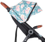 Petite&Mars Napfénytető és Övvédő Street+/Street2 Limited 100 Roses - Elegáns Rózsamintás, Hatékony UV-védelem és Kényelmes Övvédő Babakocsikhoz