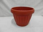  Hordó alakú terrakotta virágcserép , 20 cm (854) (854)