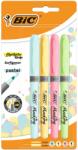 BIC Brite Liner Grip Pastel Bl/4 Sorkihúzó - Kék/Sárga/Rózsaszín/Lime (964859)