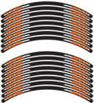 SEFIS MOTO SEFIS 4 részes szett, EASY motorkerékpár kerékmatrica, narancssárga szín (5161-SM-055951)