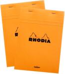 Rhodia Orange 2 db-os jegyzetfüzetkészlet N16 14.8x21 cm tűzött 80 sárga lap, Matematika