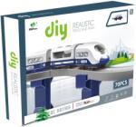 Mappy M-Toys City Rail Elektromos vonatkészlet, hangokkal és tartozékokkal, 70 darab