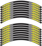 SEFIS MOTO SEFIS sada 4-dílných polepů EASY na kola motocyklu žlutá (5163-SM-055982)