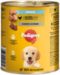 PEDIGREE 12x800g Pedigree Céassic nedves kutyatáp - Junior baromfi pástétomban
