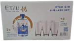 Etsu gin 2db + 6 Pohár 2x0, 7l 40% DRS DD