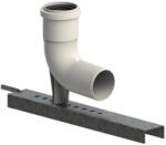 TRICOX PPs rövidített bekötő könyök 80 mm tartó sínnel (EG-PRBK20-TRIC)