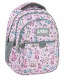 DERFORM BackUp iskolatáska, hátizsák - 3 rekeszes - Pink dog (PLB7P06) (PLB7P06)