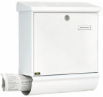 Burg Wächter ComfortSet 91300 W nagyméretű kerítésen kívüli postaláda újságtartóval (BW32670) - szefnagyker