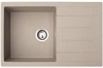 Metalac Atos Plus Metalac Xgranit Gránit Mosogatótálca - Extra mély, Csepegtetőtálcás, Bézs (377921)