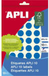 APLI Etikett, 16 mm kör, kézzel írható, színes, APLI, kék, 432 etikett/csomag (LCA2739) (02739)