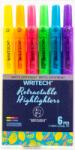 Writech Set 6 textmarker retractabil Writech, culori neon W-805S/6PET-NEON