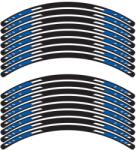 SEFIS MOTO SEFIS 4 részes szett, EASY motorkerékpár kerékmatrica, kék (5158-SM-055920)