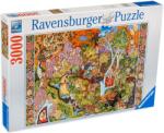 Ravensburger Puzzle Ravensburger din 3000 de piese - Grădina cu semne solare (17135) Puzzle