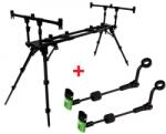  ZFISH Zfish Rod Pod Construct pentru 3 lansete + 2x Swinger ZFX mini GRATUIT Suport lanseta