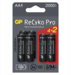 GP Batteries Gp Recyko Pro 2000, 6 db Aa újratölthető elem (1033226200)