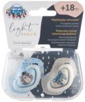 Canpol babies Canpol babies, Bonjour Paris, suzeta din silicon, simetrica, 18m+, 2 buc. , albastru