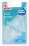Canpol babies Canpol babies, EasyStart, tetina din silicon, forma de cruce, gat larg, 2 buc