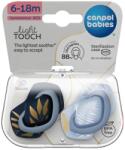 Canpol babies Canpol babies, Gold, suzeta din silicon, albastru, 6-18 luni, 2 buc