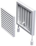 Vents MV 120Rs Műanyag Szellőzőrács Szabályozható Zsaluval (MV-120RS) - brs