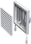 Vents MV 120VRs Műanyag Szellőzőrács Szabályozható Zsaluval, Csőcsatlakozóval (MV-120VRS) - brs