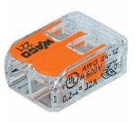  WAGO Kompakt csatlakozó 2x 0, 14-4mm2, oldható (100db/doboz) (221-412) - brs