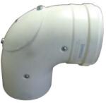 Immergas Ø 60/100 mm-es, könyök idom nyitható vizsgáló nyílással (3.016174) - brs