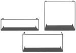 House Nordic set rafturi de perete Ulmo 3-pack 99KK-OPU03B_99X (4293011) Raft