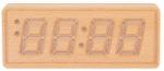 Karlsson ceas cu alarmă Solid Wood Engraved 99KK-ZEU03A_12X (KA6024WD)