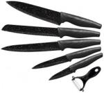 UTC 5 részes konyhai késkészlet + márvány/fekete hámozó 263886 (UT0183)