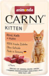 Animonda Carny Kitten marhás, borjús és csirkés alutasakos eledel kölyök macskáknak (12 x 85 g) 1.02kg