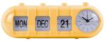 Karlsson ceas cu alarmă Retro Tube Calendar Flip 99KK-ZEU030_11X (KA6045BY)