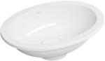 Omnires Shell M+ mosdótál 38x25 cm ovális alulról beépíthető fehér fényes SHELL380UPBP (SHELL380UPBP)