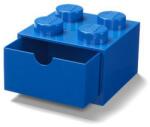 LEGO® Brick 4 Fiókos tároló doboz - Kék (40201731) (40201731)