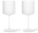 Ferm Living set de pahare de vin Ripple 325 ml 2-pack 99KK-SLU049_00X (1104270093) Pahar