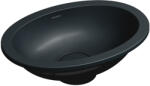 Omnires Shell M+ mosdótál 38x25 cm ovális alulról beépíthető fekete SHELL380UPBLV (SHELL380UPBLV)