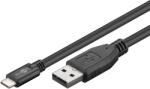 Goobay 55469 USB Type-A apa - USB Type-C apa 2.0 Adat és töltő kábel - Fekete (3m) (55469) (55469)