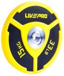 LIVEPRO - Urethane Double Colored Elite Bumper Plate - Súlytárcsa - 15 Kg Súlytárcsa