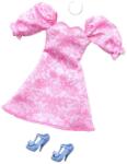 Mattel Barbie Ruhaszett - fehér-rózsaszín ruha (GWD96-HRH40)